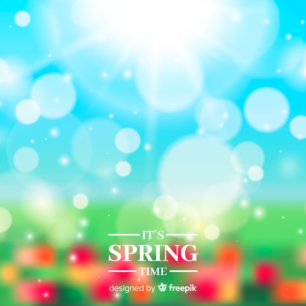 Free vector spring background