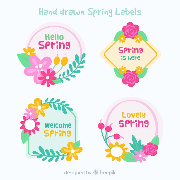 Spring badge collection