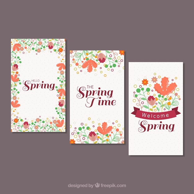 Spring card collection