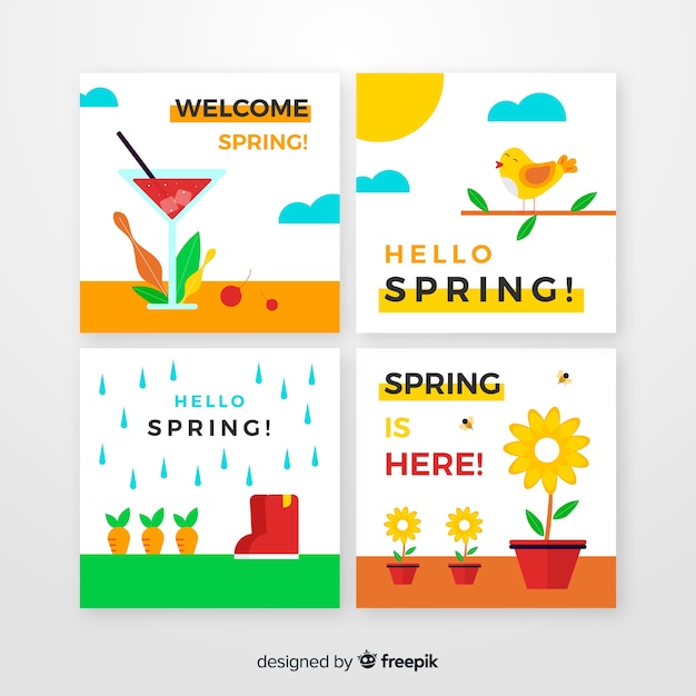 Spring card collection