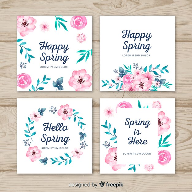 Spring card collection