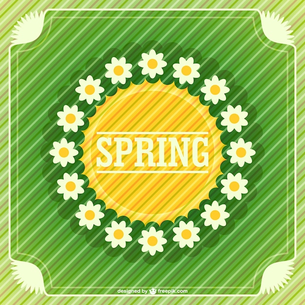 Free Vector spring daisies background