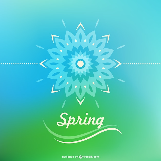 Free Vector spring decoration illustration