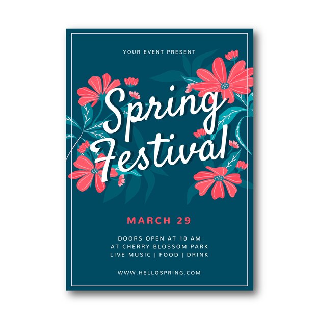 Spring festival poster