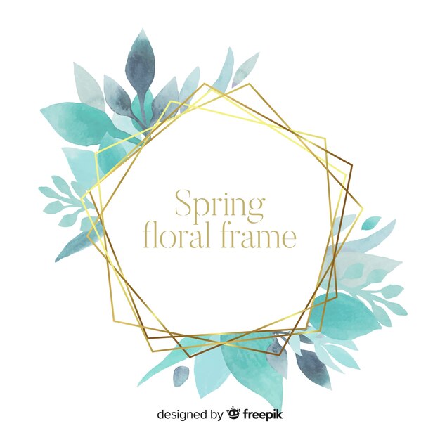 Spring floral frame