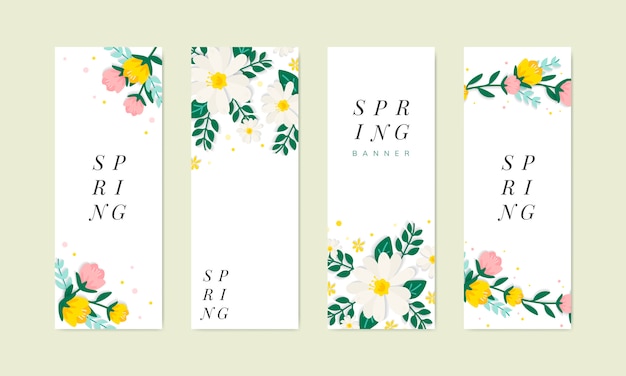 Spring floral illustration collection