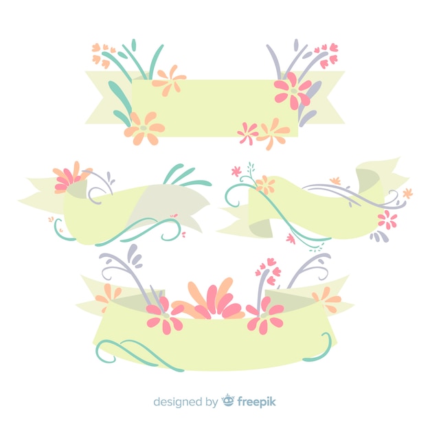 Spring floral ribbon collection