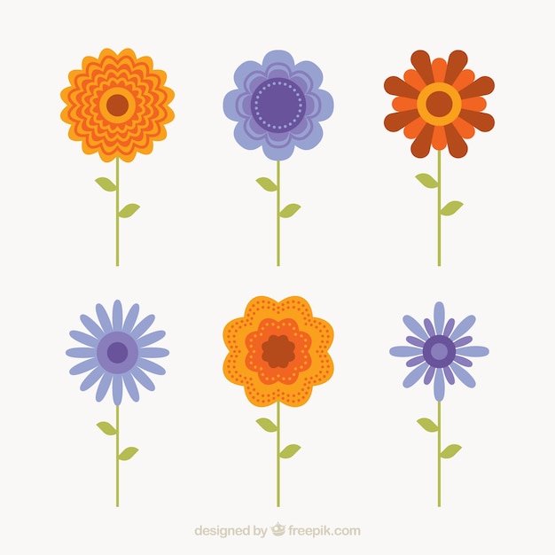 Free Vector spring flower collection