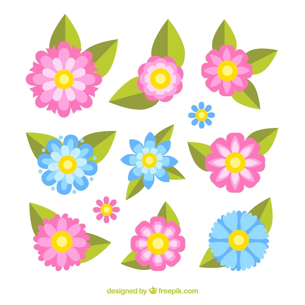 Free Vector spring flower collection