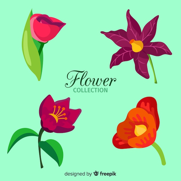 Free Vector spring flower collection