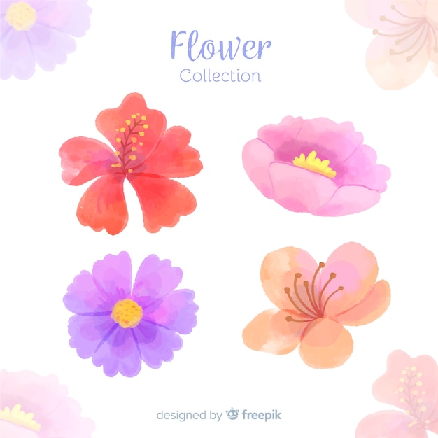 Free Vector spring flower collection