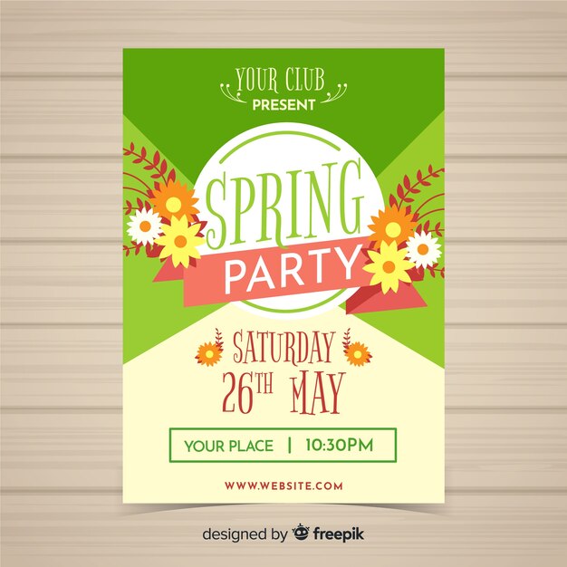 Spring party brochure