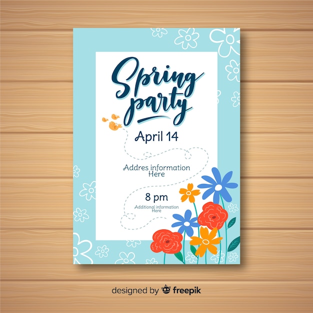 Spring party brochure