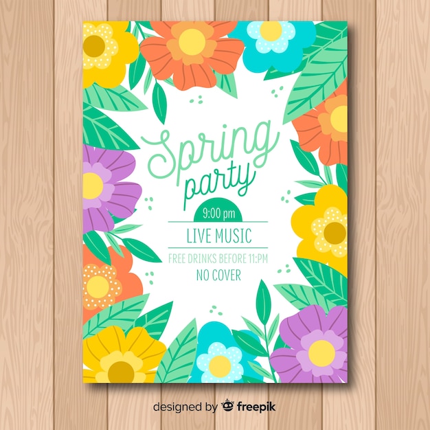 Spring party brochure