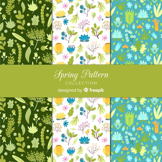 Free Vector spring pattern collection