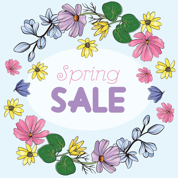 Spring sale background