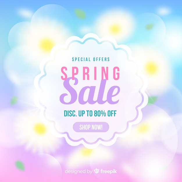 Spring sale background