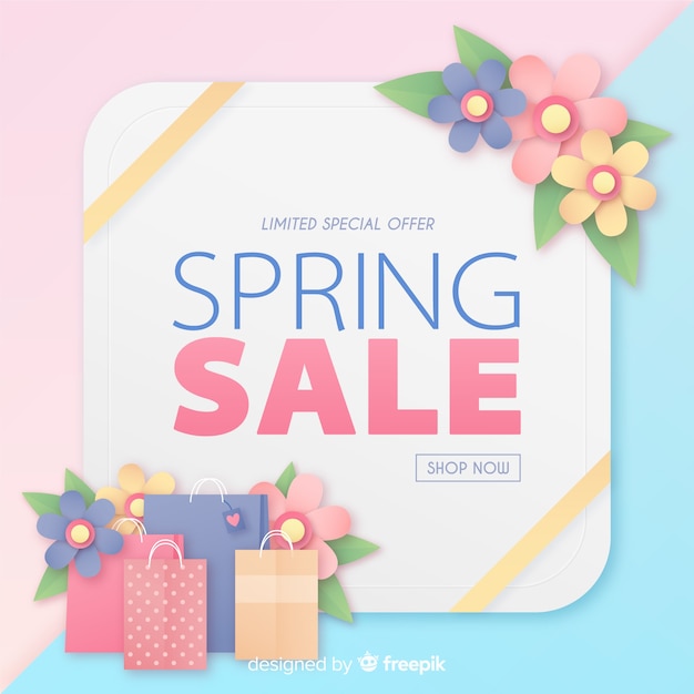 Spring sale banner