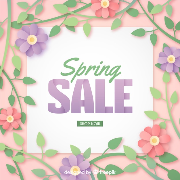 Spring sale banner