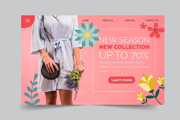 Spring sale collection landing page