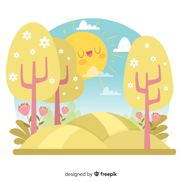 Free Vector spring time