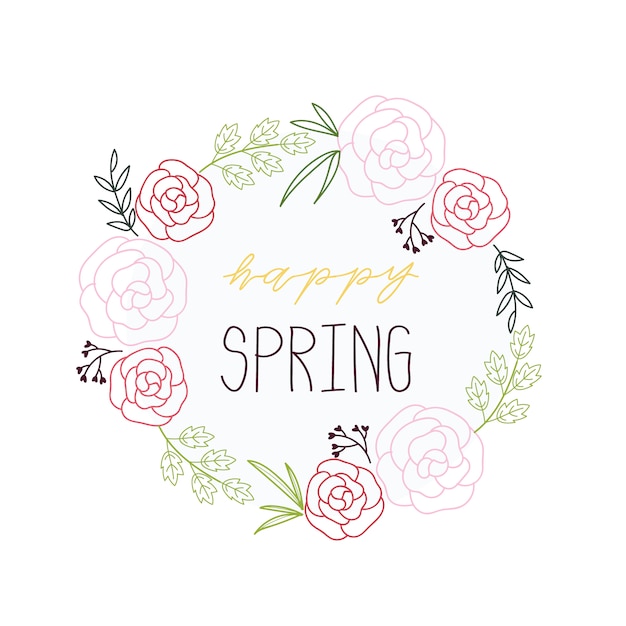 Spring wreath design