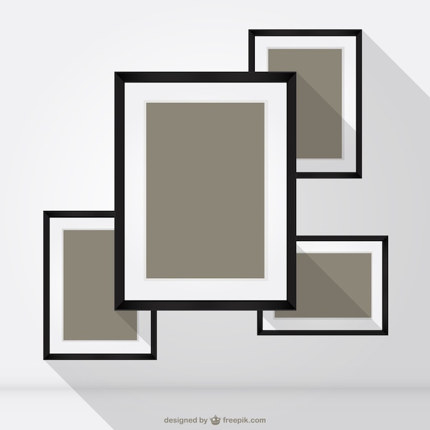 Square frames vector