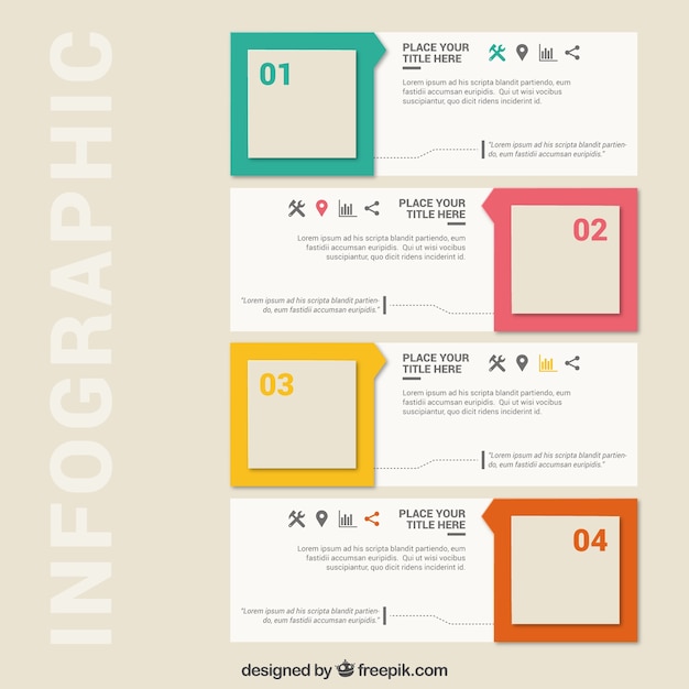 Square infographics