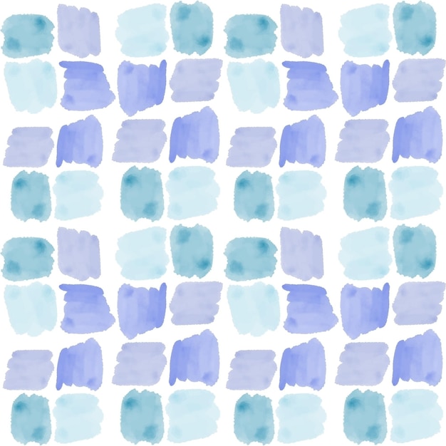 Squares abstract watercolor seamless pattern