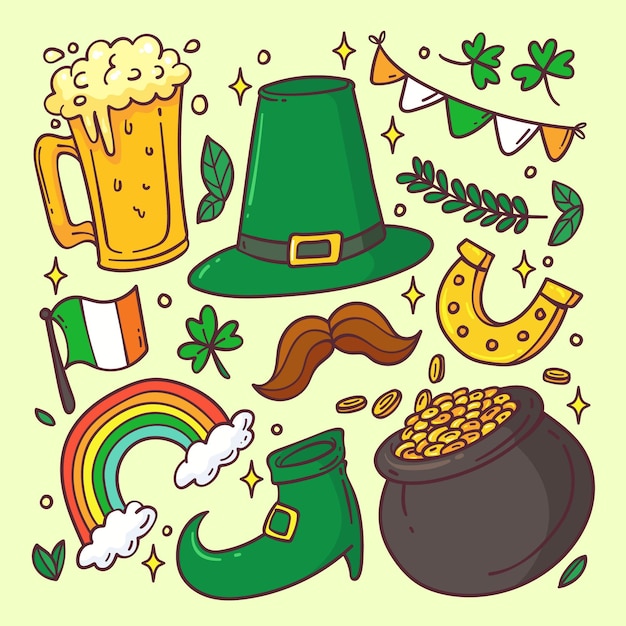 St. patrick day elements