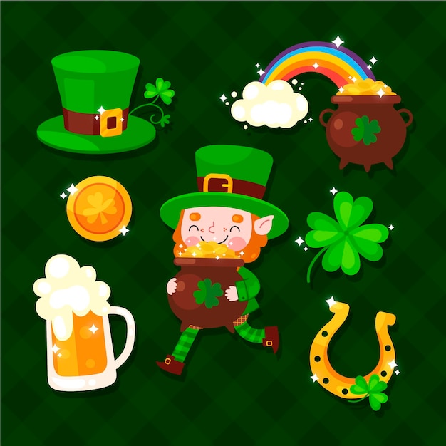 St. patrick day elements