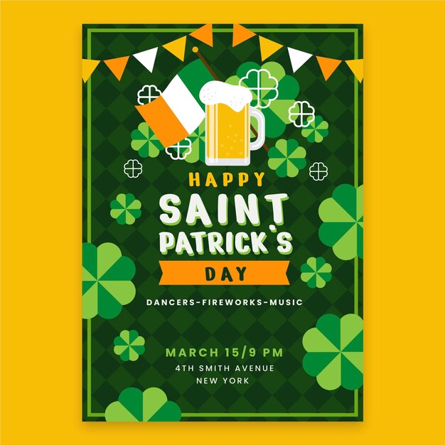 St. patrick day flyer template