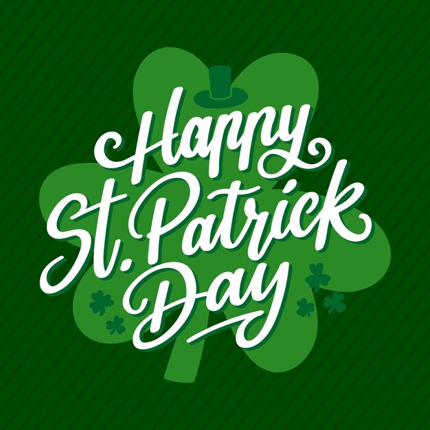 St. patrick day lettering