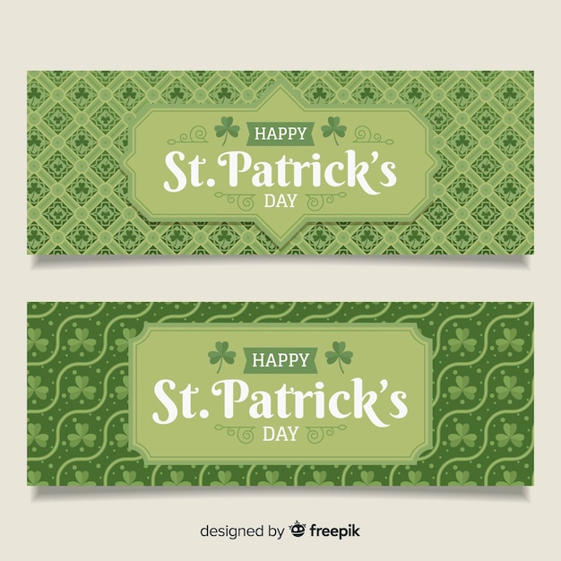 Free Vector st. patrick's day banner