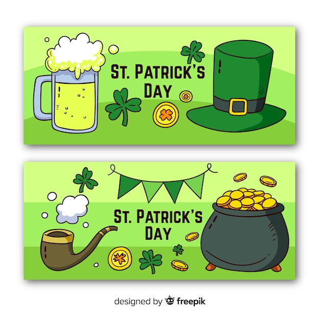 Free Vector st. patrick's day banner