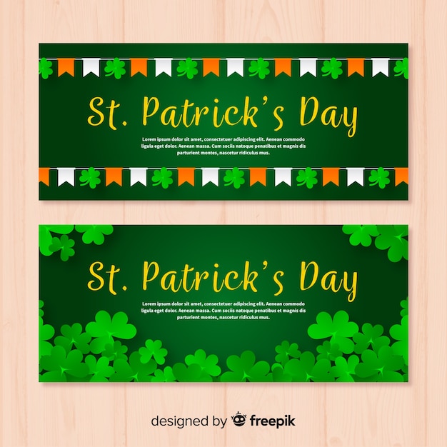 St. patrick's day banners