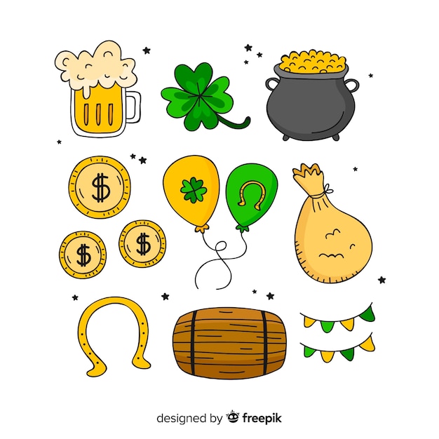 Free vector st. patrick's day element collection