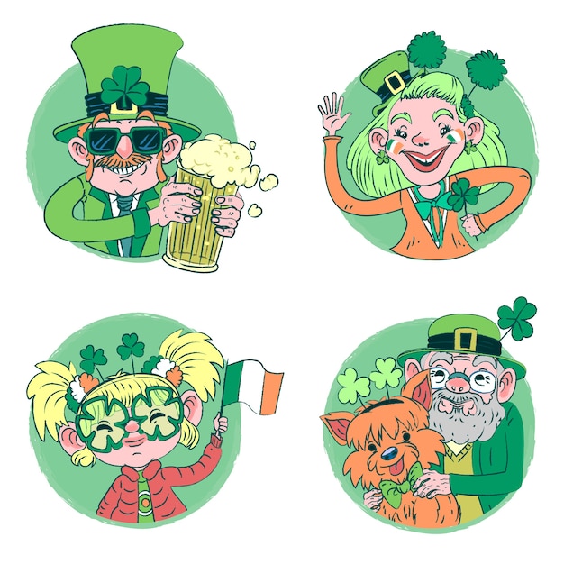 St. patrick's day element set