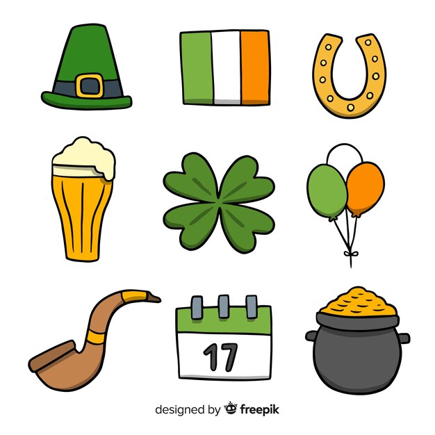 St patrick's day elements collection