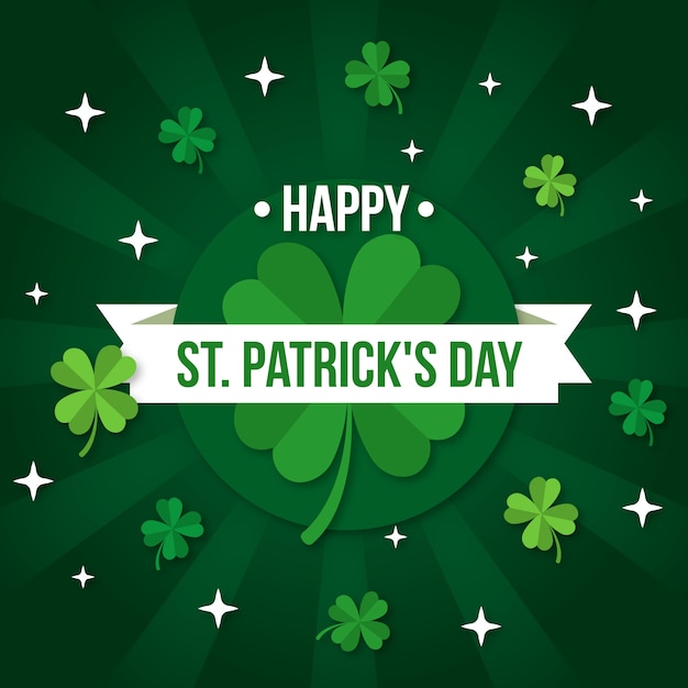 Free Vector st. patrick's day in flat design