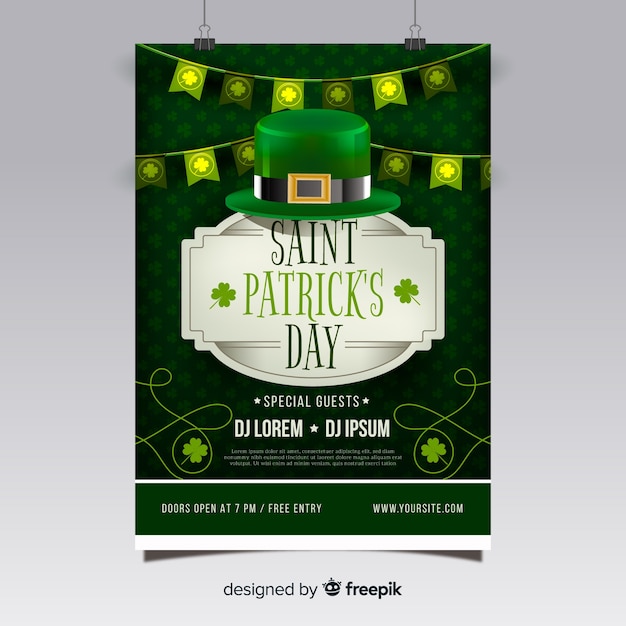 St. patrick's day flyer teplate