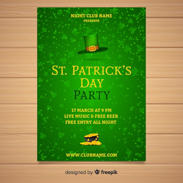 St. patrick's day flyer teplate