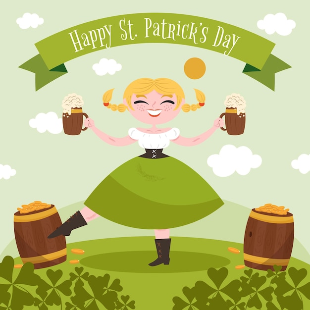 Free Vector st. patrick's day illustration