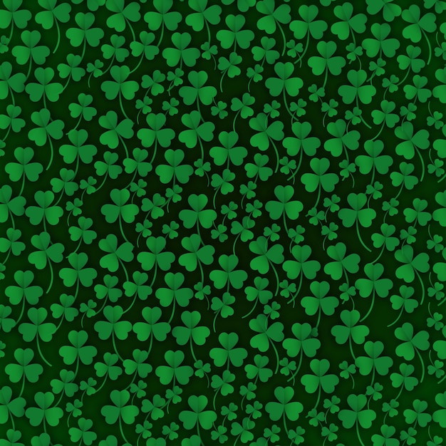 St Patrick's pattern background vector 