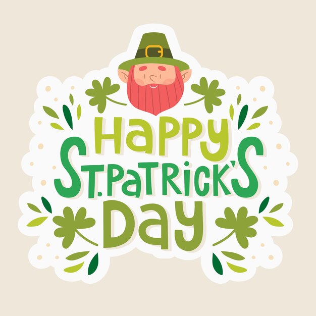 St patricks day lettering