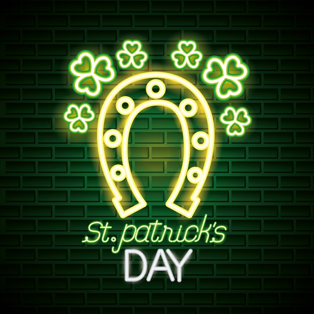 St patricks day neon