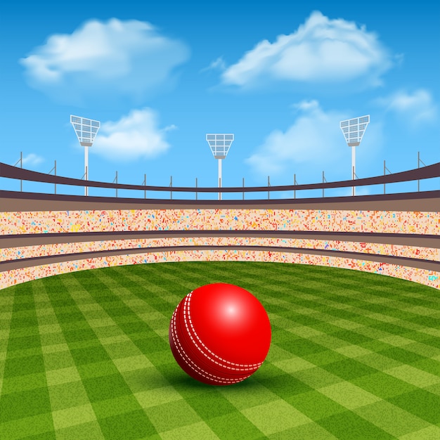 Free Vector stadium of cricket