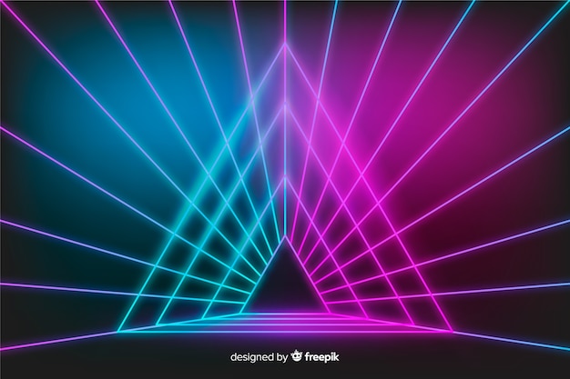 Free Vector stage lights reflection background