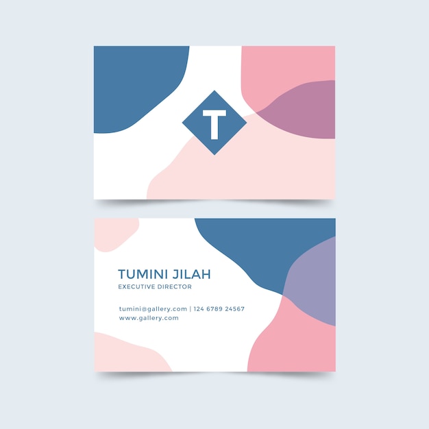 Stains concept for business card template