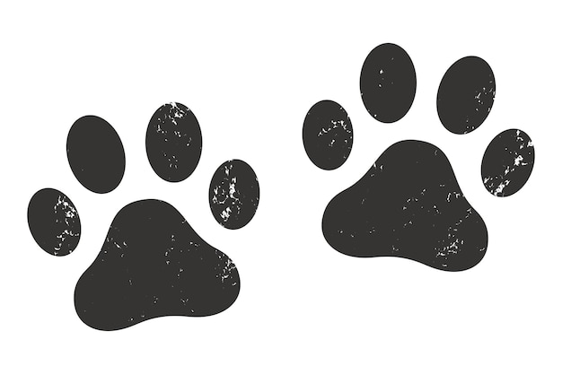 Stamp Texture Paw Prints